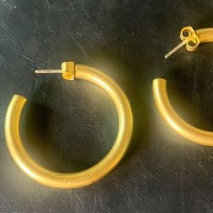 Madewell gold hoop earrings